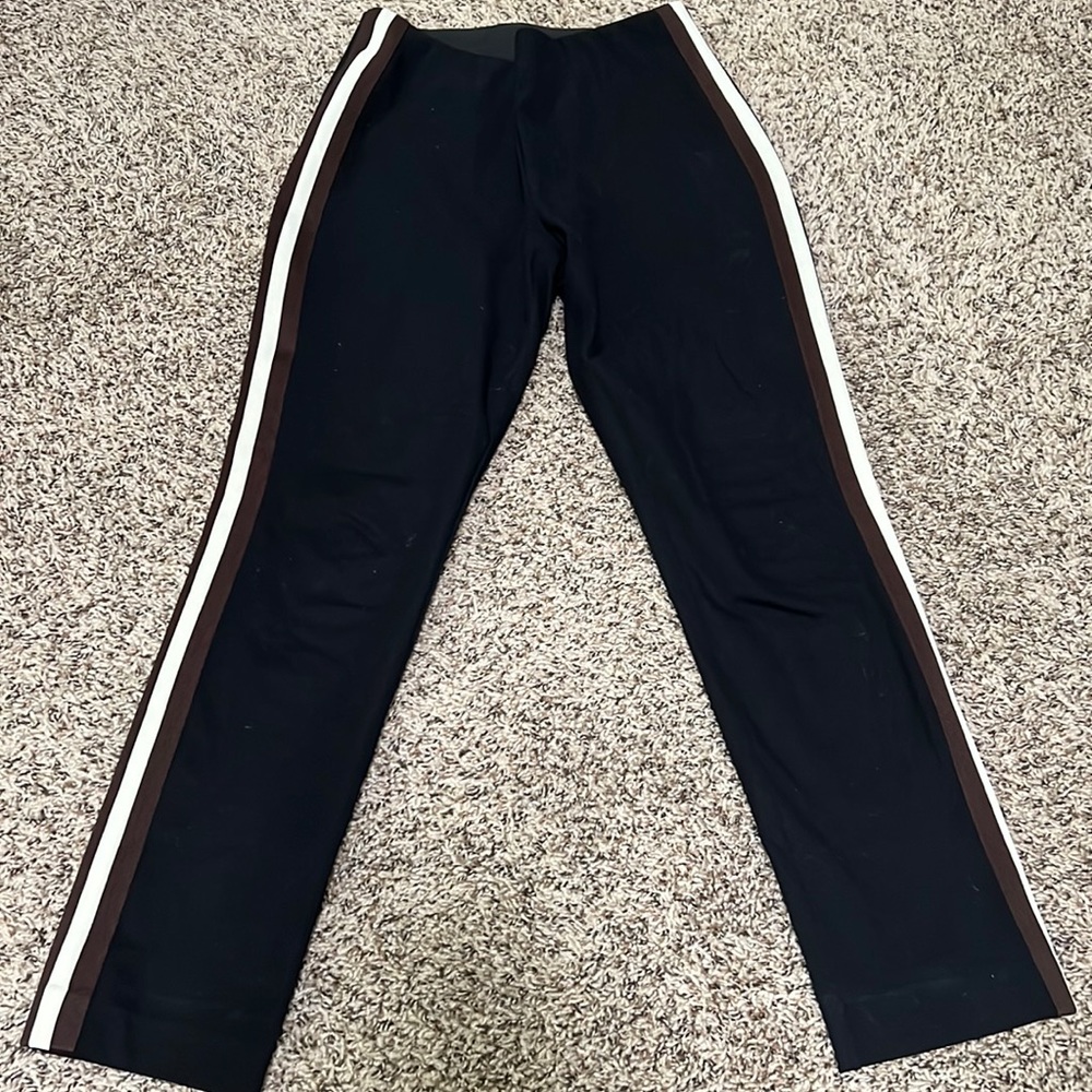 Black pants stripes on side
